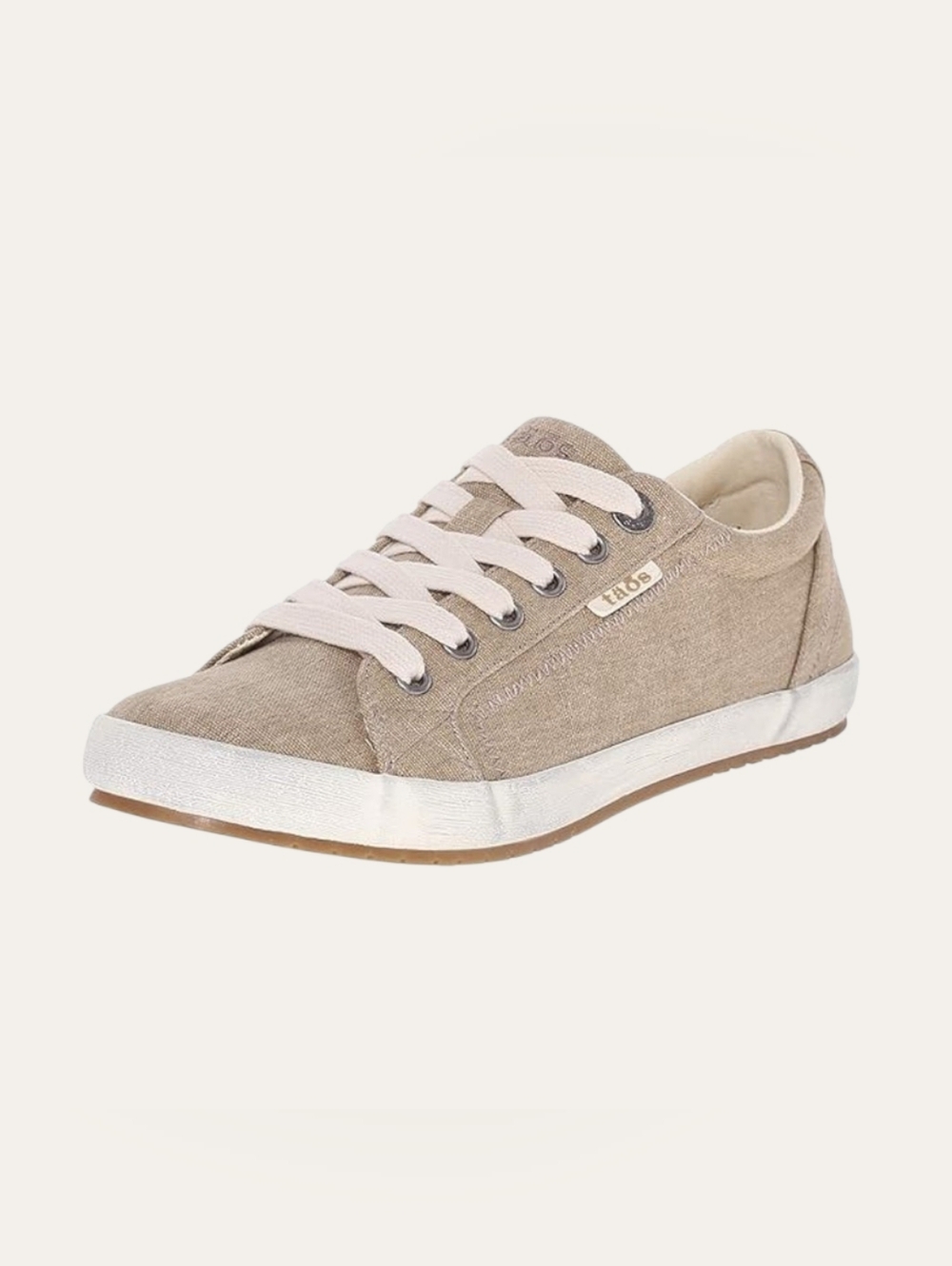 ๐ท NWOT Taos Star Khaki Canvas Lace-Up Sneakers ๐พ - Picture 15 of 16